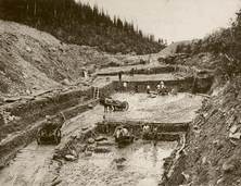 Лошади вывозили породу на приисках